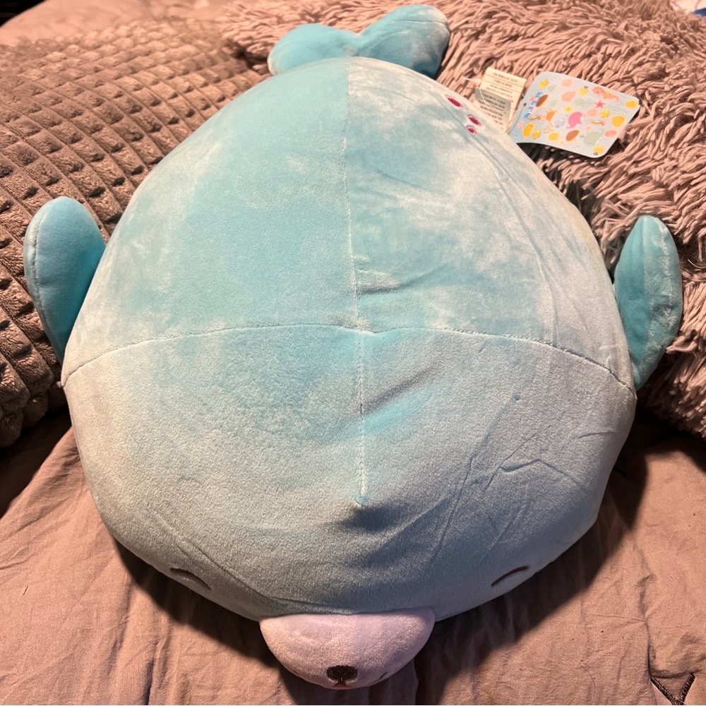 New Blue Baby Seal  Soft 12” Plush Round 1 Sea Creature Japan Kawaii Plushie